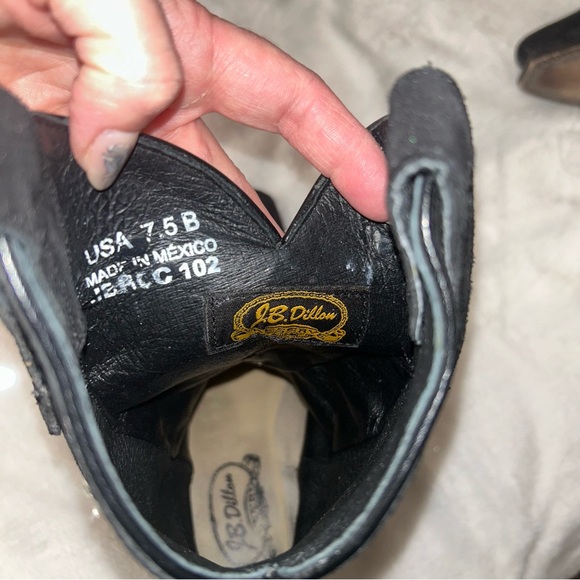 Women’s western black boots, JB Dillon,  Size 7.5 - Picture 7 of 11